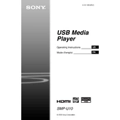 Sony SMP-U10 manual cover