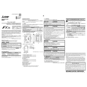 Mitsubishi Electric FX3S CNV ADP manual cover