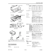 Epson Action Printer 3250 manual cover