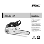 Stihl MS 191 T manual cover