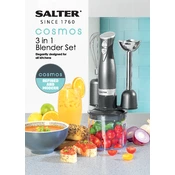 Salter EK2827GUNMETAL Cosmos 3 in 1 Blender Set manual cover