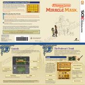 Nintendo Professor Layton and the Miracle Mask manual cover