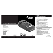 Cobra ESR 800 manual cover