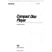 Sony CDP-X707ES manual cover