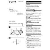 Sony MDR-370LP manual cover