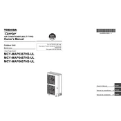 Carrier Toshiba MCY-MAP0487HS-UL manual cover