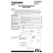 Mitsubishi Electric FX 2PIF manual cover