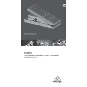 Behringer FCV100 manual cover