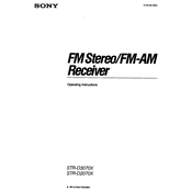 Sony STR-D2070X manual cover