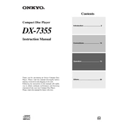 Onkyo DX 7355 manual cover