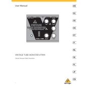 Behringer VT999 manual cover