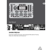 Behringer Shark FBQ100 manual cover