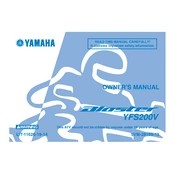 Yamaha YFS200V Blaster 2006 manual cover