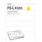 Sony PS-LX520 manual cover