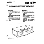 Sony SU-32AV manual cover