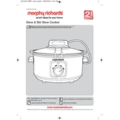 Morphy Richards 461010 Stew and Stir manual cover