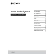 Sony MHC-V71 manual cover