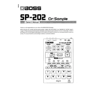 Boss SP-202 Dr. Sample manual cover