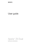 Sony E6633 Xperia Z5 Dual manual cover