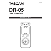 Tascam DR-05 manual cover