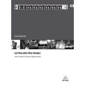 Behringer MX882 manual cover