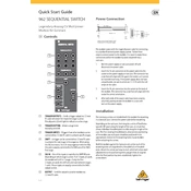 Behringer 962 Sequential Switch manual cover