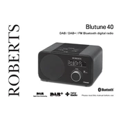 Roberts Blutune 40 DAB 2014 manual cover