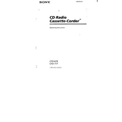 Sony CFD-676 manual cover