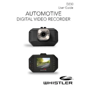 Whistler D230 Automotive Digital Video Recorder manual cover