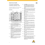 Behringer Clocked Sequential 1027 manual cover