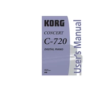 KORG C-720 manual cover