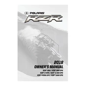 Polaris RZR 900 RZR, 900 EPS, RZR S 900 manual cover