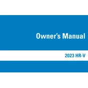 Honda HR-V 2023 manual cover