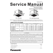 Panasonic FV-15VQ3, FV-20VQ3, FV-30VQ3, FV-40VQ3 manual cover