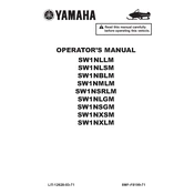 Yamaha SW1NLLM, SW1NLSM, SW1NBLM 2021 manual cover