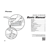 Pioneer VSX-932 manual cover