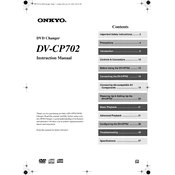 Onkyo DV CP702 manual cover