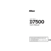 Nikon D7500 manual cover