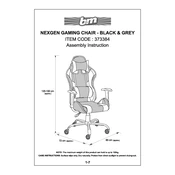 NexGen B&M Gaming Chair Black and Grey 373384 manual cover