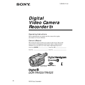 Sony DCR-TRV520 manual cover