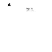 Apple iWork Pages 09 manual cover