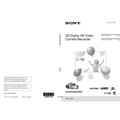 Sony HDR-TD10 manual cover