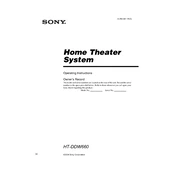 Sony HT-DDW660 manual cover