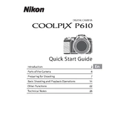 Nikon Coolpix P610 manual cover