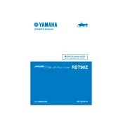 Yamaha RST90Z 2010 RS Venture manual cover