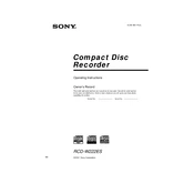 Sony RCD-W222ES manual cover