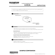 Olympus U-ECA manual cover