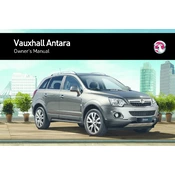 Vauxhall Antara 2014 manual cover