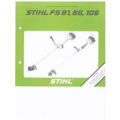 Stihl FS 81 FS 86 FS 106 manual cover