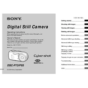 Sony DSC-P73 manual cover